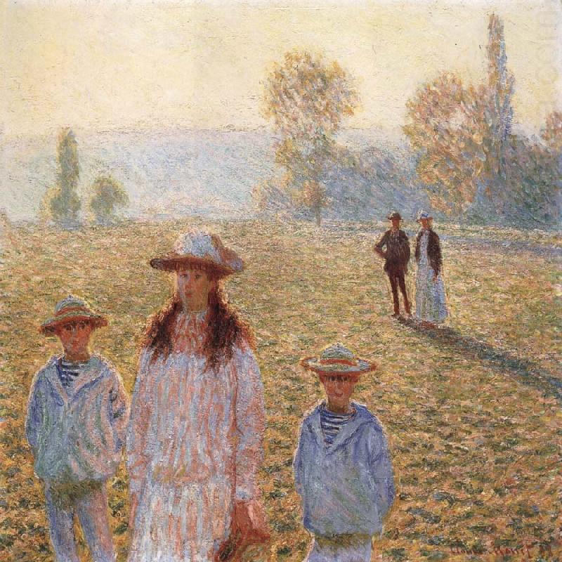Claude Monet Landscape with Figures,Giverny china oil painting image